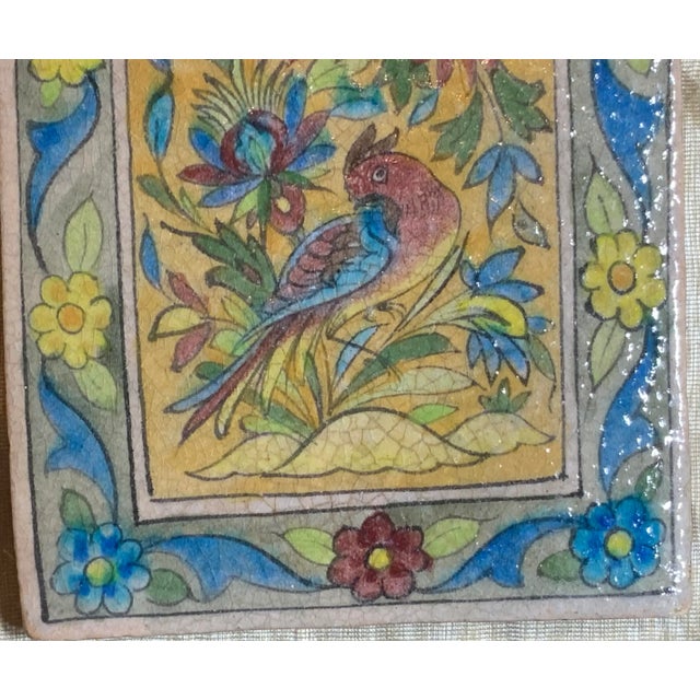 Vintage Ceramic Persian Tile For Sale In Miami - Image 6 of 10
