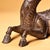 Bronze Early 20th Century Gilt Bronze Mythical Beast Figure – 6.3" Recumbent Qilin Sculpture For Sale - Image 8 of 9