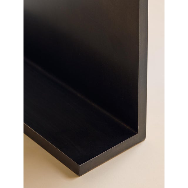 1990s The Steel and Marble Side Table For Sale - Image 9 of 9