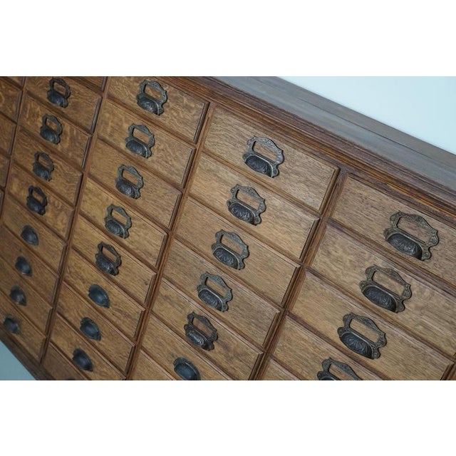 Antique French Oak Filing Cabinet from Chouanard, 1910s For Sale - Image 10 of 18