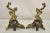 Vintage French Baroque Style Brass Figural Andirons With Dragon Griffins - Pair For Sale - Image 11 of 12