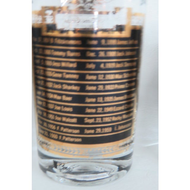 Cera All Time Greats 5pc Set Highball Cocktail Glasses Black With 22k Gold 4994b For Sale - Image 18 of 18