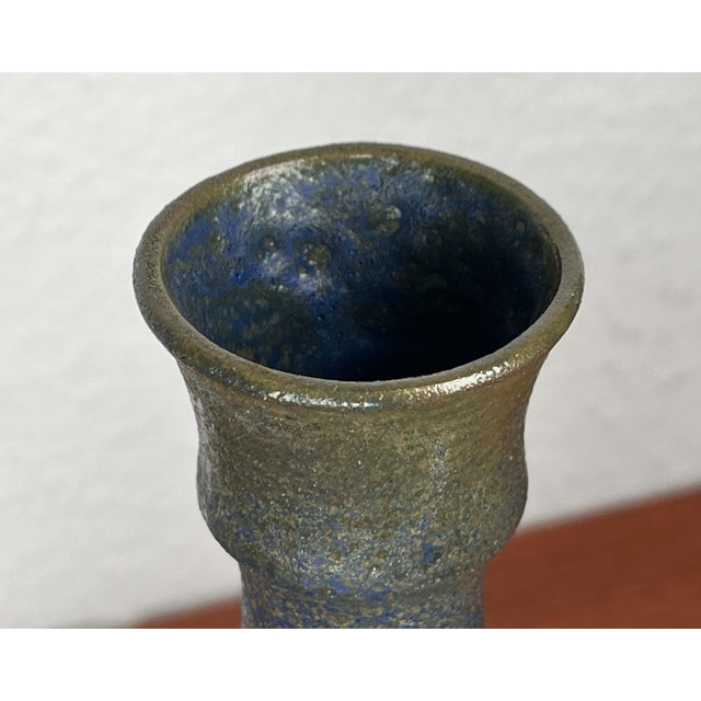 Mid-Century Modern Germany Blue Carafe Vase from Gebr. H.u.G. Claussen, 1960s For Sale - Image 12 of 18