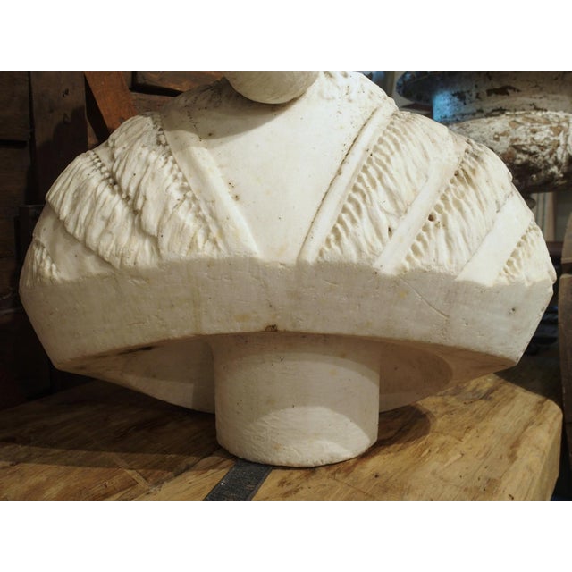 Important Antique Italian Carved Marble Bust of a Woman, by Giovanni Dupré, 1877 For Sale - Image 9 of 12