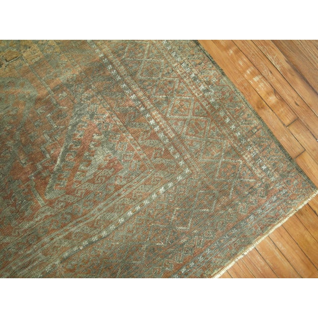 Early 20th Century Early 20th Century Zabihi Collection Tribal Geometric Persian Gallery Size Carpet For Sale - Image 5 of 10