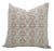 Fabdivine Handmade Block Print Linen Blend Throw Pillow Cover 26x26 Inches-Jharoka Design For Sale