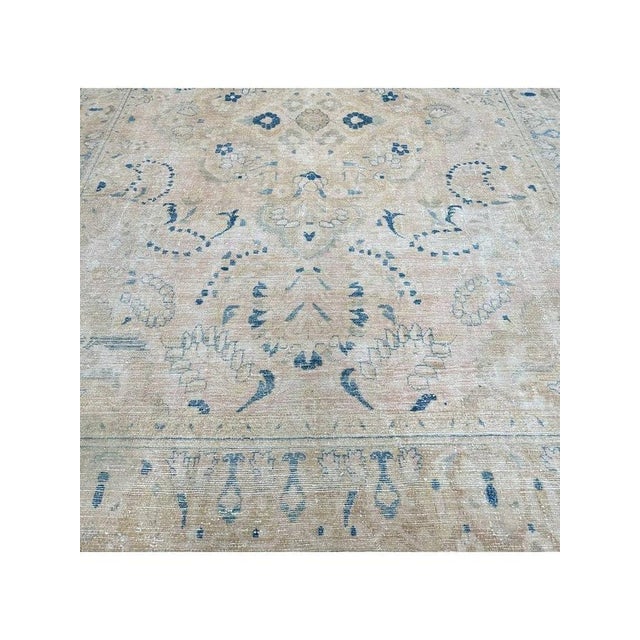 Textile 1950s Old Persian Hamedan Area Rug 8x11 For Sale - Image 7 of 12