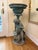 Green 19th Century Neoclassical Style Bronze Garden Urn Featuring a Boy With a Goat For Sale - Image 8 of 10