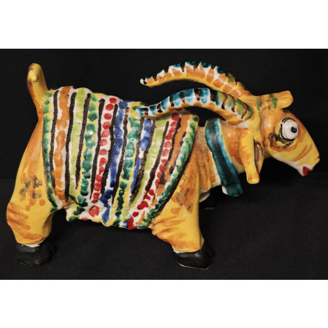 Goat Sculpture by Caruso Vietri, 1990s For Sale - Image 3 of 13