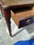 Vintage Baker Furniture Mahogany & Tooled Leather Partner's Writing Desk – "Crown & Tulip" Era For Sale - Image 10 of 12