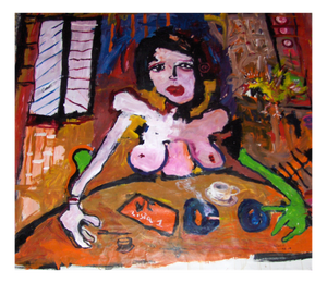 Astolfo Funes, Madonna's List, 2008, Acrylic on Canvas