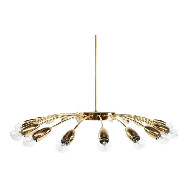 1950s Italian Spider Chandelier For Sale