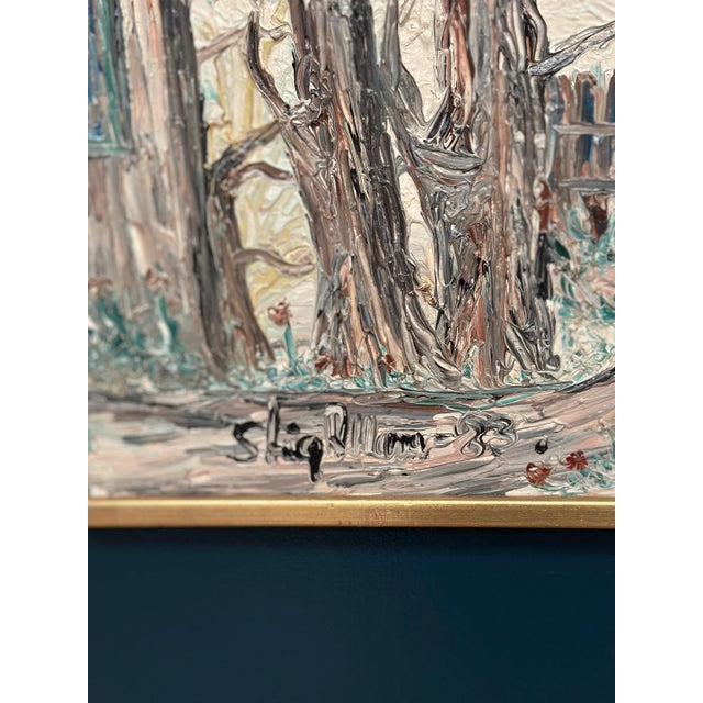 Stig Allan, House on Söderåsen, 1950s, Oil Painting on Canvas, Framed For Sale - Image 6 of 13
