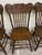 Vintage Oak Lion Head Press Back Traditional Dining Chairs - Complete Set of 4 For Sale - Image 9 of 11