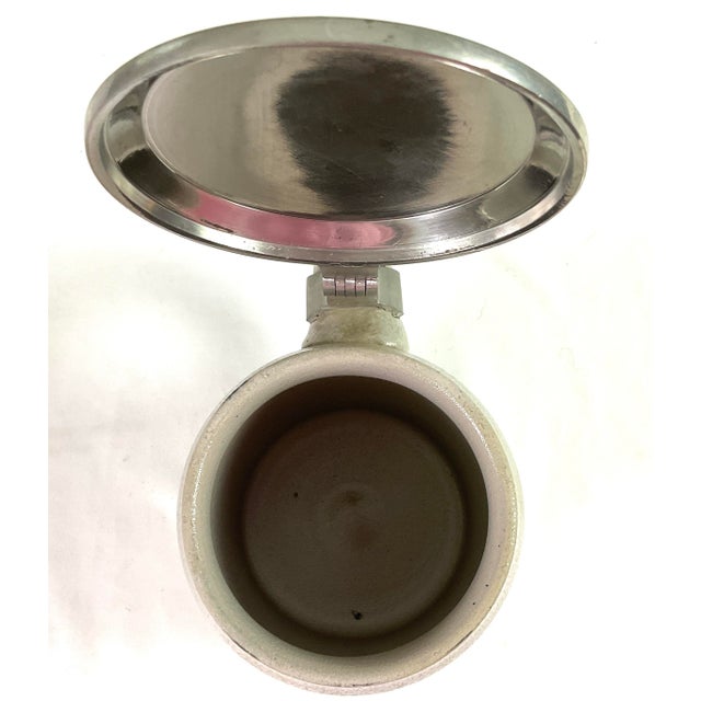 Hackerbrau Munchen-1/2 liter beer stein Made of stoneware with an embossed pewter lid