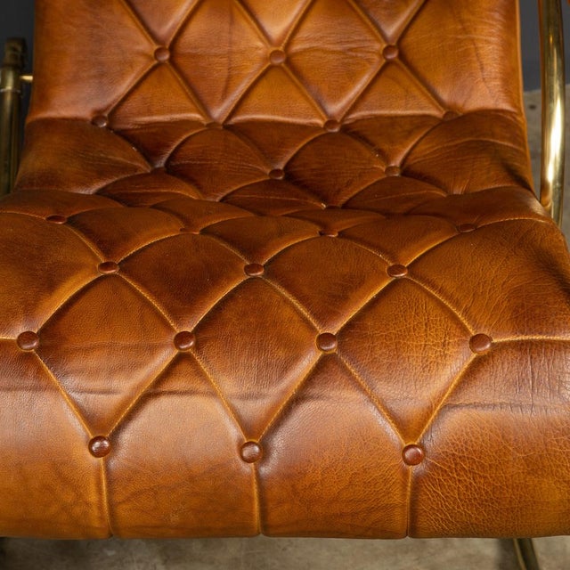 Set of 20th Century British Leather Rocking Chairs, 1950s For Sale - Image 18 of 18