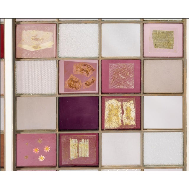 Wood Dorothy Sturm Large Glass Assemblage, C. 1960 For Sale - Image 7 of 7