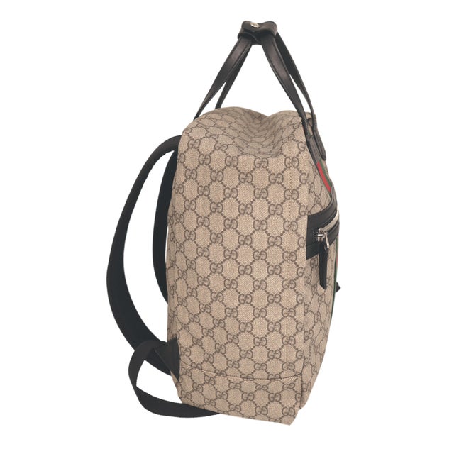 Gucci Gucci Gg Monogram Web Supreme Sherry Line Canvas Large Backpack, 2018. For Sale - Image 4 of 14
