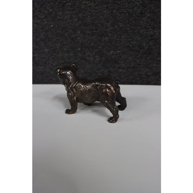 Sterling Silver Bulldog Figurine For Sale - Image 12 of 15