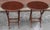 Arts & Crafts Pair Late 20th Century Folding-Form Mahogany Butler Wine Tables or Candle Stands For Sale - Image 3 of 11