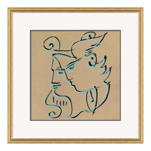 Hera & Zeus Framed Art Print