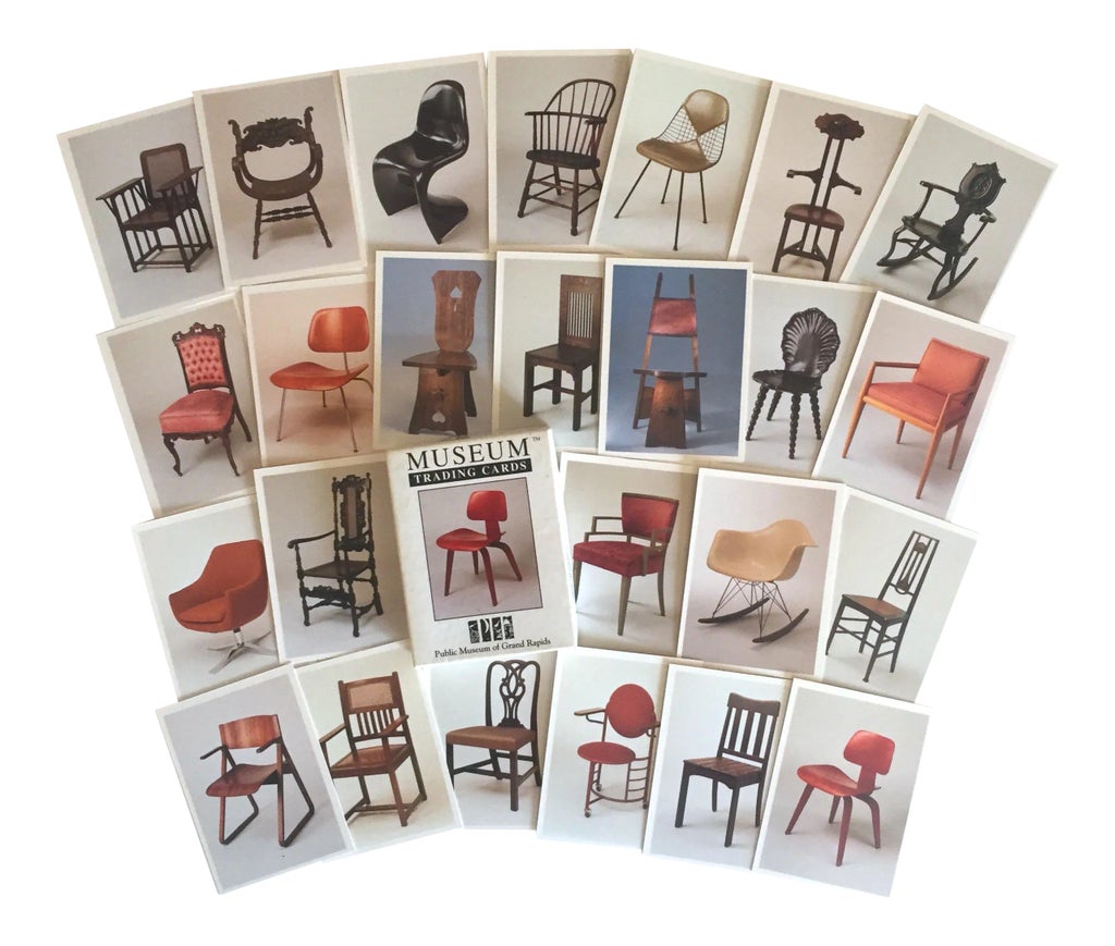 Vintage Famous Chairs Collector's Museum Designer Trading Cards