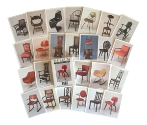 Vintage Famous Chairs Collector's Museum Designer Trading Cards Boxed Set - 36 Piece