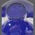 Vintage Cobalt Blue Gilded Rim Glass Serving Bowl For Sale - Image 6 of 8