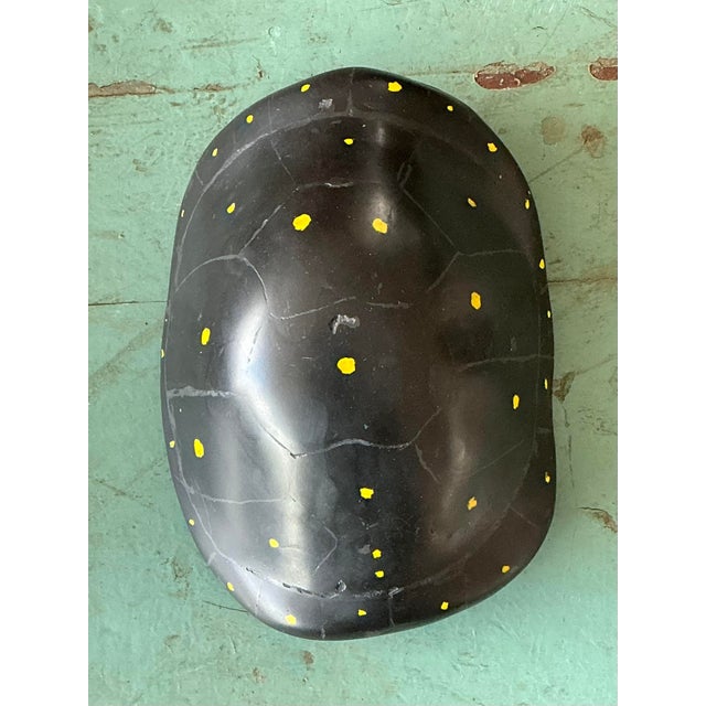Contemporary Vintage Italian Scagliola Pigmented Plaster Turtle Shell For Sale - Image 3 of 12