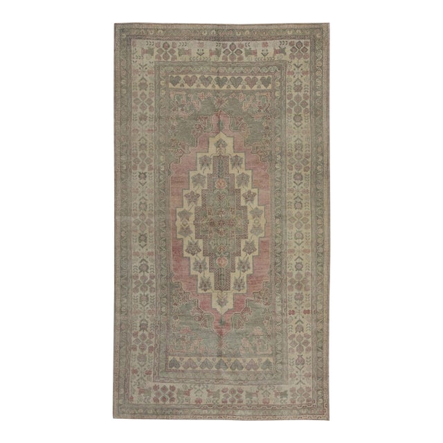 Oriental Hand Knotted Rug Turkish Anatolian 4'8" x 7'10" For Sale