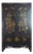 Hand Painted Flower 2 Panel Doors Antique Chinese Cabinet For Sale