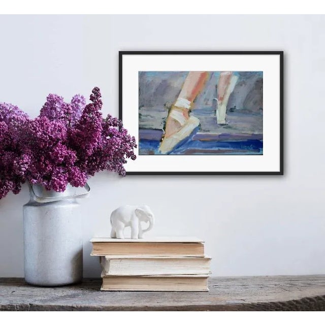 Ballerina Slippers Modern Oil Painting For Sale - Image 4 of 7