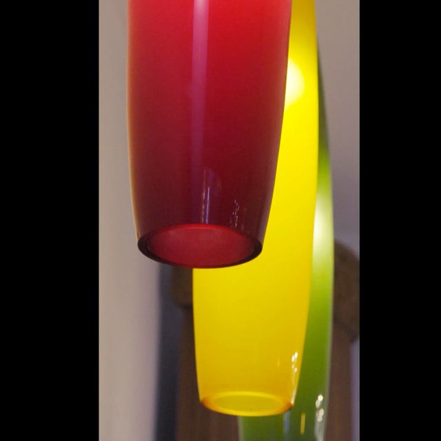 Italian Red Pendants in Murano Glass by Alessandro Pianon for Vistosi, 1960s For Sale - Image 12 of 18