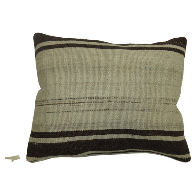 Pillow made from a vintage Turkish Kilim Measures: 16'' x 20''.