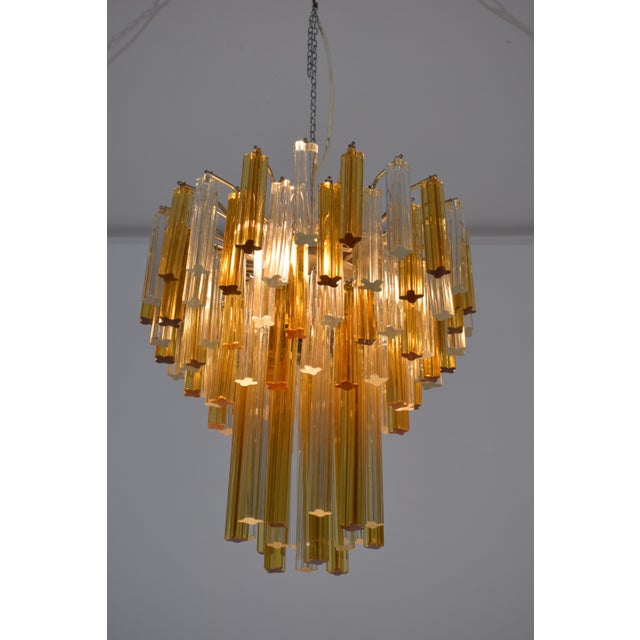Quadrilobe Chandelier from Venini, 1970s For Sale - Image 9 of 11
