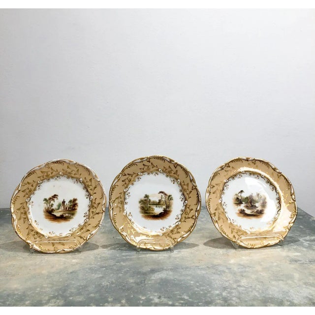 Beige 1825 English Ridgway Style Dessert Service - 17 Pieces For Sale - Image 8 of 11