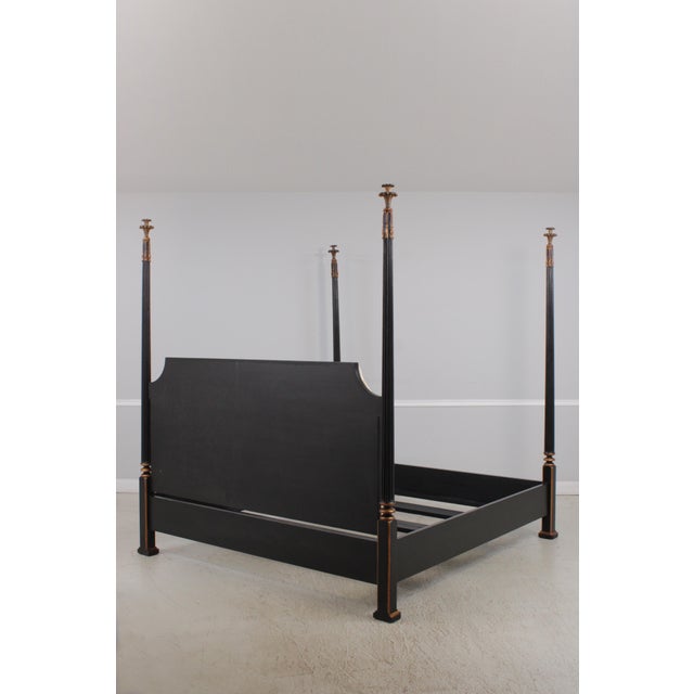 Nancy Corzine Paint Decorated King Size Poster Bed For Sale - Image 14 of 14