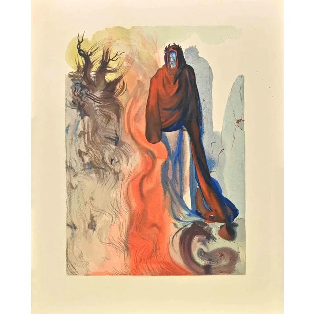 Salvador Dali, The Divine Comedy: Brunetto Latini, Woodcut Print, 1963 For Sale - Image 3 of 3