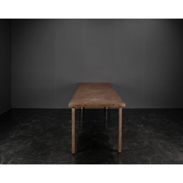 Large Industrial Handcrafted Steel Table For Sale - Image 9 of 18