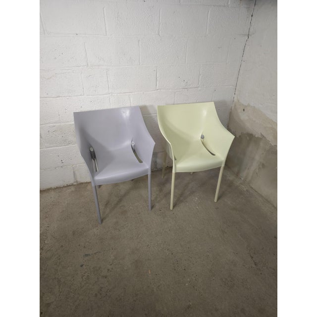 Mauve Small Vintage Armchairs by Philippe Starck for Kartell, 1990s, Set of 2 For Sale - Image 8 of 13
