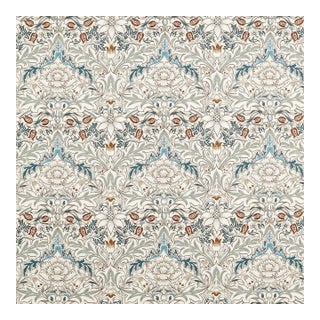 Morris & Co. Simply Severn WW Fabric in Sage Leaf/Tan For Sale