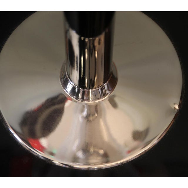 Black French Art Deco Table Lamp from Mazda, 1950s For Sale - Image 8 of 14