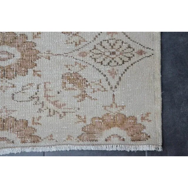 Textile 1960s Floral Design Handkotted Rug For Sale - Image 7 of 10
