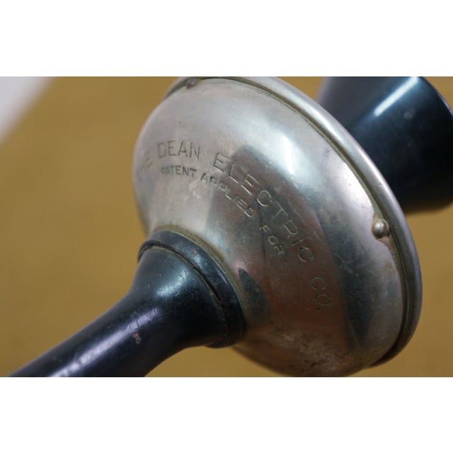 Antique Sears Roebuck & Co Oak Hand Crank Wall Telephone Phone on Stand 24" For Sale - Image 16 of 18