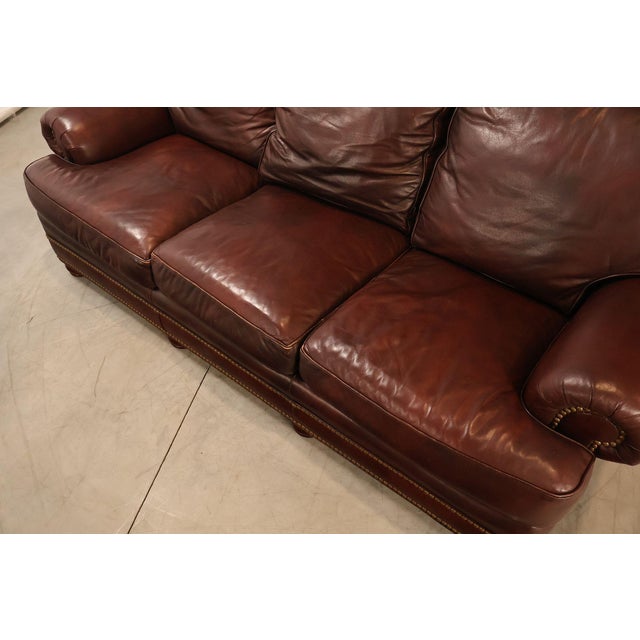 Hancock & Moore Hancock & Moore Traditional Leather Sofa For Sale - Image 4 of 18