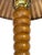 Wood Vintage Mid Century Bamboo Shade Turned Wood Table Lamp For Sale - Image 7 of 9