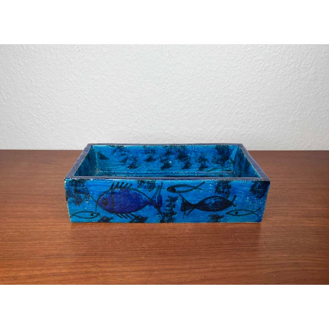 Mid-Century Modern Pesce Fish Studio Pottery Bowl by Aldo Londi for Bitossi, Italy, 1960s For Sale - Image 16 of 18