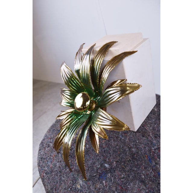 1970s Flower Wall Lamp from Maison Jansen, 1970s For Sale - Image 5 of 14