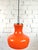 1970s Vintage Orange Glass Pendant Lamp, Germany, 1970s For Sale - Image 5 of 17