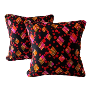 Pair of Bright Vintage Pillows